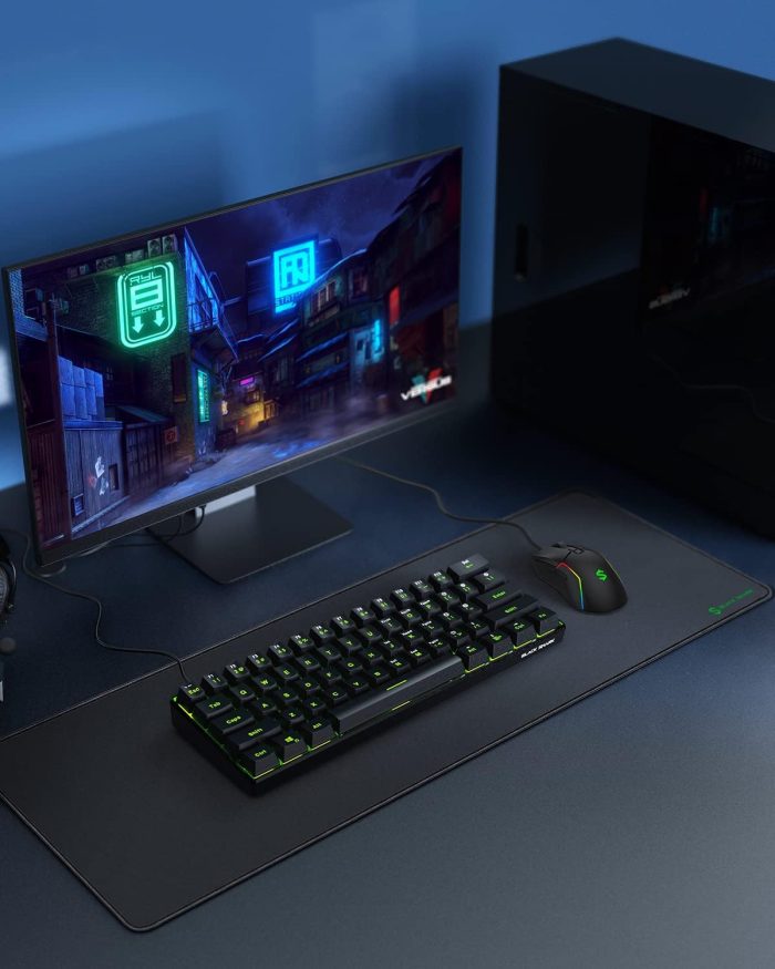 Black Shark Gaming Mouse Pad Desk Mat (31.5” x 11.8” x 0.15”) Mousepad with Superfine Fiber Surface Smooth, Non-Slip Rubber Base, Office Decor for Gamers, Office, Desk Pad Manta P2 - Image 7